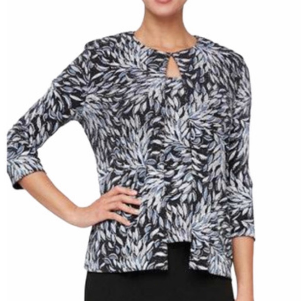 Alex Evenings Printed Jacket Tank Top